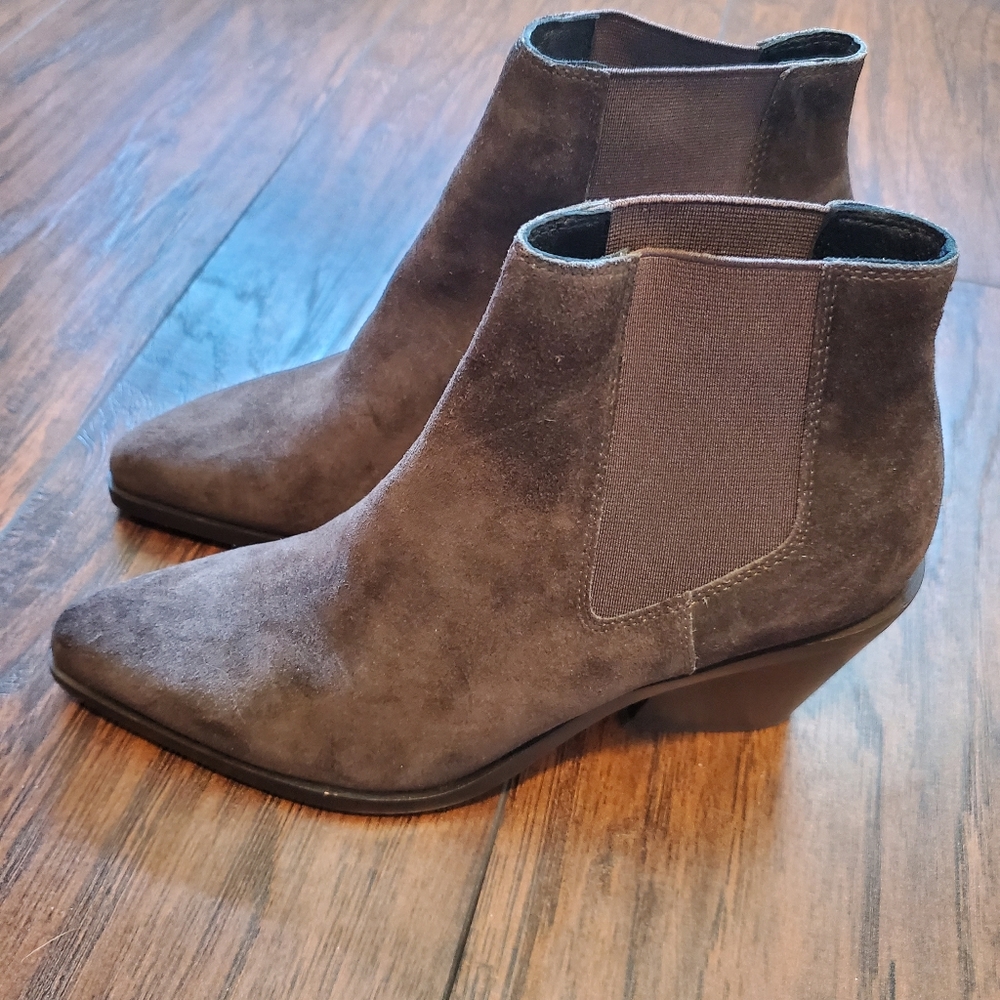 Rag & Bone Razor Chelsea Suede Booties - Picture 2 of 11